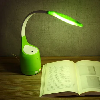 LED Stalo Lempa Drėkintuvas,USB Įkrovimą, Tyli Namo AirPurifier,Pritemdomi Skaityti Stalas Šviesa,Akių Apsauga Knygos Skaitymo Tyrimo lempos