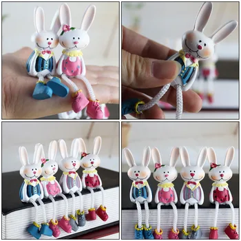 4Pcs Namų ūkio Bunny Lėlės, Dekoracijos Dervos Lėlė Puošmena Velykų Šalis