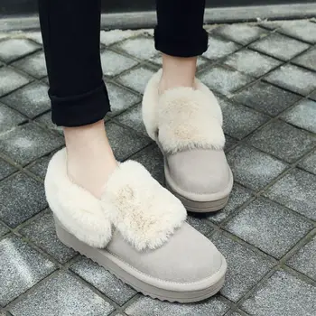ZALAVOR moterys, butai, batai žiemą pliušinis medvilnės atsitiktinis tirštėti kailiniai batai moterims išlaikyti šiltas, namo lauko tingus avalynė 35-40 dydis
