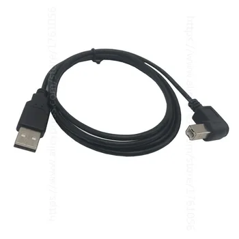 USB Kabelis Didelės Spartos 2.0 A-B Male 90 Laipsnių stačiu Kampu Kabelis 