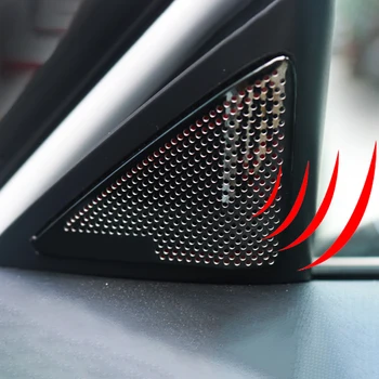 Nerūdijančio Plieno, Automobilių Durų, Langų Vidinis Trikampio A Colum Padengti Apdaila Už Mazda 3 BP Alexa 2019 2020 Auto Interjero Priedai
