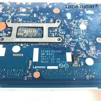 01LW192 Lenovo Thinkpad E480 E580 Nešiojamas Plokštė EE480 EE580 NM-B421 W/ SR3LA i5-8250U DDR4 HD630 testuotas darbo