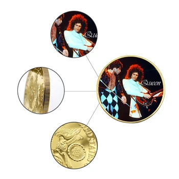 Karalienė Sidabro Moneta, Freddie Mercury Atminimo Iššūkis, Monetų Kolekcionieriams Aukso Žaisti Erelis Atgal Kalėdų Dovana