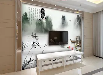 3d foto tapetai užsakymą 3d sienų freskomis tapetai, gėlių tapetai Kinijos dažai, tapyba TV tapetų freskos namų puošybai