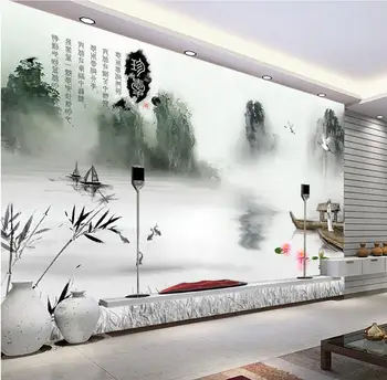 3d foto tapetai užsakymą 3d sienų freskomis tapetai, gėlių tapetai Kinijos dažai, tapyba TV tapetų freskos namų puošybai
