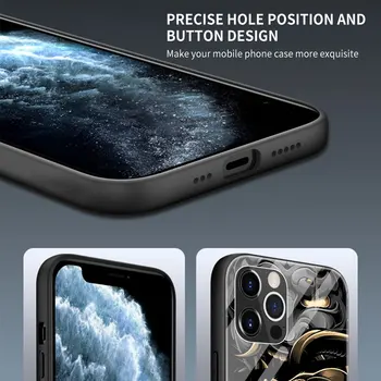 Samurajus Grūdintas Stiklas Telefono dėklas skirtas iPhone 11 12 Pro XR X 7 8 XS Max 6 6S Plus SE 2020 Padengti Shell Coque 