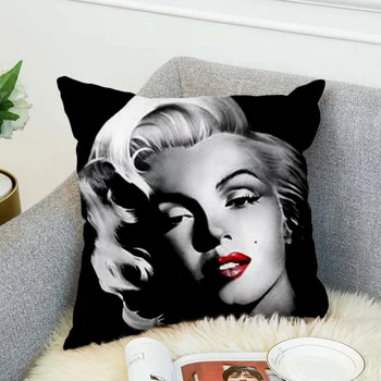 Marilyn Monroe Pagalvės užvalkalą Poliesteris Dekoratyviniai pagalvių Užvalkalai Mesti Pagalvę Padengti stilius-5
