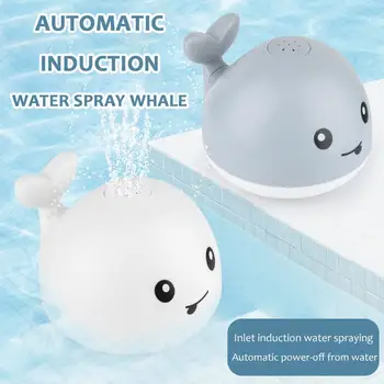 Vandens Vonios Žaislai Vaikams, Kūdikiams Banginis Elektros Indukcijos Purkštuvų Muzika Spalvinga Žiburiai Vaikams Žaisti Gyvūnų Plaukimo Plaukti Žaislas