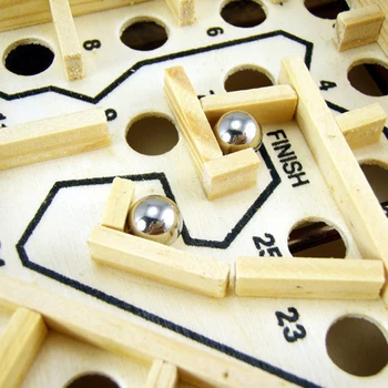 Montessori 3D Labirintas Kamuolys Žaidimai Rankenėlę Medinis Labirintas Žaislai Vaikams Švietimo Žaislas Rankų darbo Galvosūkiai Geležinkelių Karoliukai Vaikas Berniukas Dovana