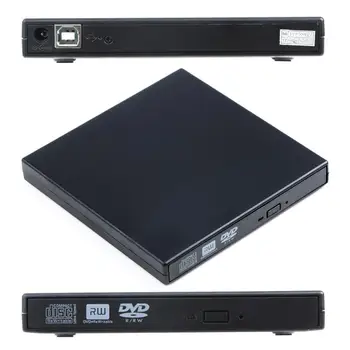 USB 2.0 Išorinis CD-Rom/CD-RW/Combo/DVD Diskų įrašymo įrenginį Rašytojas su USB Duomenų Kabelį, skirtą 