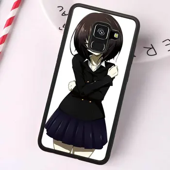 Sunku VNT TPU Telefono Dėklai Samsung Galaxy A5 A7 A8 j3 skyrius J4 J6 J7 J8 2017 2018 S7 S8 S9 S10 Pluss Krepšiai Anime mergina mei misaki