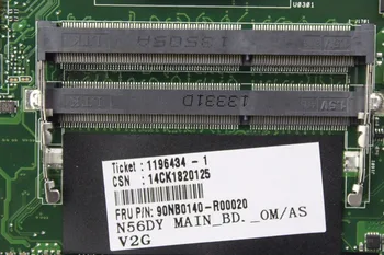 N56DY Nešiojamojo kompiuterio motininė plokštė, Skirta Asus N56D N56DP N56DY R501DY N56DYA mainboard HD 8570M HD8570M 2GB 60-NQOMB1002-C03