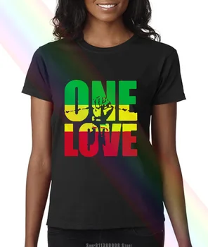 Bob Marley Viena Meilės Jamaikos Reggae Hip-Hop Rap Muzikos Kietas Mens T T T T T T T T T T shirt Plus Size Euro marškinėliai Custo