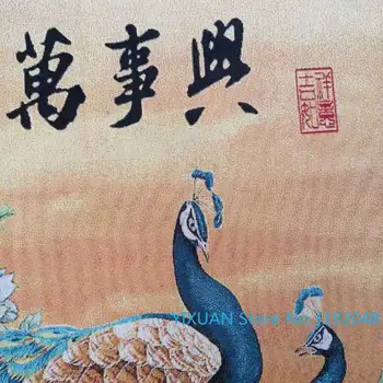 Jiahe Wanshixing šilko Thangka brokatas tapybos aukso šilko audinio audimo siuvinėjimui šilko siuvinėjimo senovinių amatų