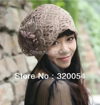 Nemokamas pristatymas,1pcs,2013 m., naujas turbaną kepurės,Pietų Korėjos versiją, rudenį, žiemą Beanies moterų skrybėlės, Poliesteris,4 spalvų,mažmeninė prekyba.