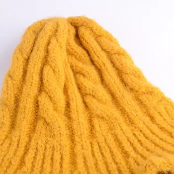 2020 naujas mados megzti žvejys skrybėlę moterų rudenį, žiemą šiltas vilnos siūlai bžūp baseino skrybėlės laukinių banga kibiro kepurę SL-06