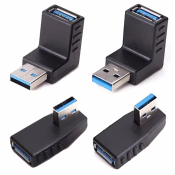 USB 3.0 Adapteris Sankabos 90 Laipsnių Vyrų ir Moterų,USB Jungtis Extender 