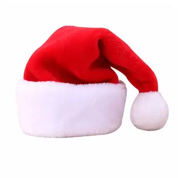 Suaugusiųjų Unisex Klasikinis Kalėdų Skrybėlę su Big Pompom Kamuolys Pūkuotas Pliušinis Santa Claus Bžūp Šalies Prekių Atostogų Išgalvotas Suknelė