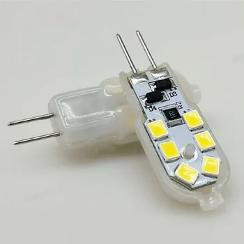 2VNT Mini G4, LED Lemputes, 1.5 W LED Super Bright G4 LED AC/DC 12V SMD 2835 LED Lemputė, Prožektorius Pakeisti Halogeninės Šviesos