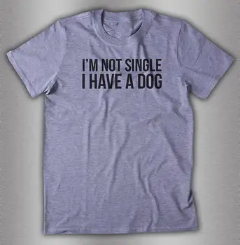 Aš Ne Viena, Turiu Šunį Šūkis Tee Moterims Juokinga Tumblr Grafinis T-Shirt šunų Mylėtojas marškinėliai vasaros stiliaus tshirts mados drabužiai
