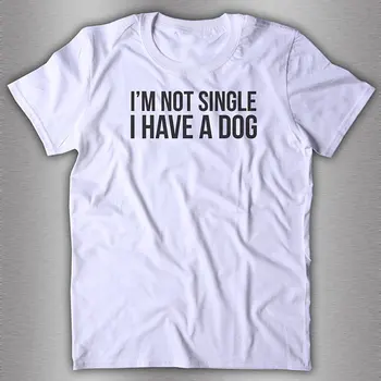 Aš Ne Viena, Turiu Šunį Šūkis Tee Moterims Juokinga Tumblr Grafinis T-Shirt šunų Mylėtojas marškinėliai vasaros stiliaus tshirts mados drabužiai