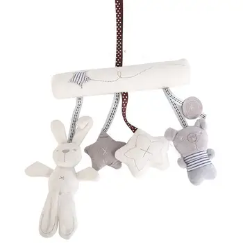 Naujagimio Lovelę Mobiliojo Barškutis Meškiukas Star Pliušinis Žaislas, Skirtas Naujagimių Kabinti Lova Bell Saugos Sėdynės Šiaurės Dekoratyvinis Turėtojas