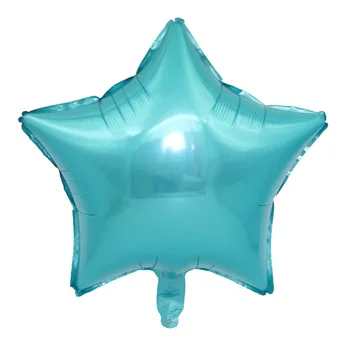 Šviesiai Mėlyna Kriaušių Latekso Balionas 18 colių Star Apvalus Balionas Gimtadienio Dekoro Vestuves Apdaila Oro Kamuoliai