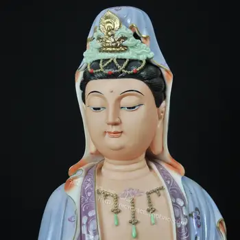 29 colių nudažyti aukso Guanyin Guanyin Buda Buda įdėti Ephraim meno kolekcijos, kaip aukšto rango Vakarų Sam
