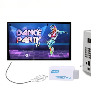 1pcs Wii Į HDMI Adapteris Keitiklis Paramos 720P1080P 3.5 mm Audio HDTV Wii2HDMI