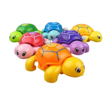 Prisukamas Žaislas Turtle Kūrybos Animacinių Filmų Mažai Vėžlys Dovana Įdomių Atsitiktinių Spalvų Classic Baby Vandens Žaislas Gyvūnų Vėžlio Žaislai