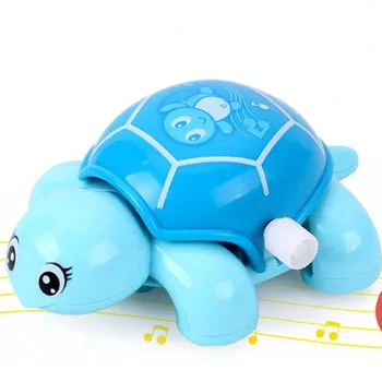 Prisukamas Žaislas Turtle Kūrybos Animacinių Filmų Mažai Vėžlys Dovana Įdomių Atsitiktinių Spalvų Classic Baby Vandens Žaislas Gyvūnų Vėžlio Žaislai