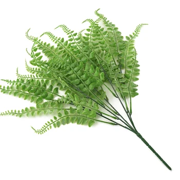5 Šakių Dirbtinis Paparčio Žolė Žalia Augalų Modeliavimo persų Lapai Sienos Kabantys Augalai Sode Vestuvių Dekoravimas 44cm
