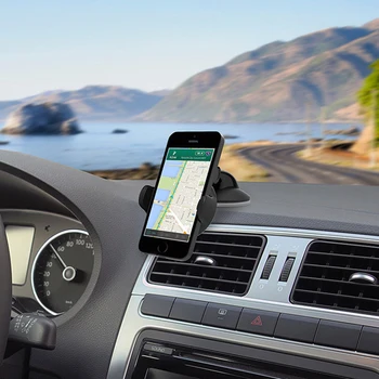 Naujas Universalus 360 Sukama Automobilio priekinio Stiklo Kalno, mobiliojo Telefono Laikiklis GPS Stovėti Parama