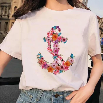 2021 Moterų vasaros atsitiktinis Balta O kaklo T-shirt Harajuku Mados Kawaii Gatvės Mėgėjams korėjos trumpas rankovės marškinėliai Drabužių Viršūnės