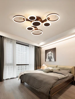 Kambarį šviesa Modernios LED apšvietimo Šiaurės miegamasis paprasta kūrybinis dizainas balta / kavos spalvos Lubų lempa Prietaisas
