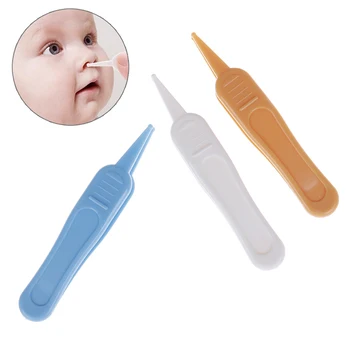 2 vnt./daug Saugos Saugus Priežiūros Kūdikių Ausų, Nosies Bamba Naujagimių Plastiko Pincetus Pincetai Pincet