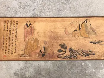 Kinijos Senovės nuotrauką knyga ilgai Pažymėkite tapybos Aštuoniolika Luo Han