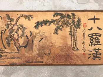 Kinijos Senovės nuotrauką knyga ilgai Pažymėkite tapybos Aštuoniolika Luo Han