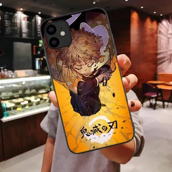 Demon Slayer Soft Case for iphone, 11 pro max 6 6s 7 8 plus X XR XS Max Naujausias Japonijos Anime Kimetsu nr. Yaiba TPU padengti Coque