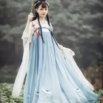 Moterų Elegancija Komplektus Kinijos Tradicinių Kostiumų Moterų Hanfu Drabužių Ponia Han Tang Dinastijos Princesė Rytietiškų Pasakų Suknelė