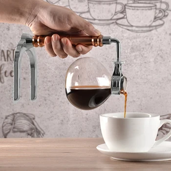Japonų Stiliaus Sifonas Kavos virimo aparatas Arbatos Sifonas Puodą Dulkių Coffeemaker Stiklo Tipo Kavos Aparatas Filtrą 3Cup
