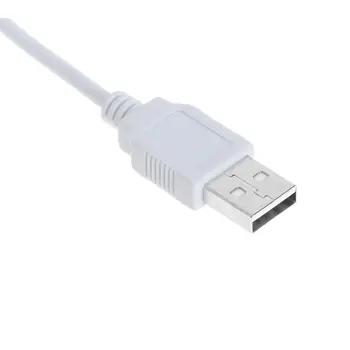 USB laidas Naujas 28cm USB 2.0 A Male į Moterų Pratęsimo Extender Baltas Kabelis Su Jungikliu ON OFF Kabelis
