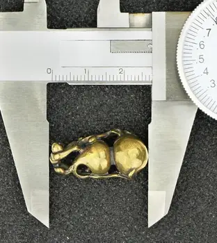 Kolekcionavimas Kinijos Gryno Žalvario Iškirpti Moliūgų Beždžionė Išskirtinį Mažas Pakabukas Statulos