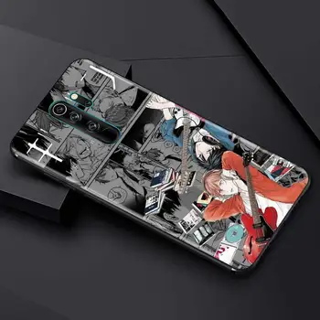 Kadangi Anime Įrengtas Atveju Xiaomi Redmi Pastaba 9S 8T 8 9 9A 9C 7 K30 Pro Zoom 8A 7A 6 Black Silikono Mobiliojo Telefono Dangtelį Maišeliu