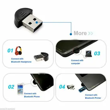 1PC Mini USB EDR Belaidė Bluetooth Dongle Adapterį Xp 8 Plug Laimėti Win7 PC Nešiojamas J2E3