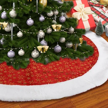 Kalėdų Medžio Ornamentais Sijonas Pagrindo Grindų Kilimėlis Dangtelis Raudonas Kilimas papuošalai Kalėdų Atostogų Sijonai Namuose Šalių Rekvizitai Naujųjų Metų