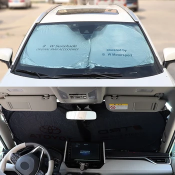 Automobilių Stiklų skėtį nuo saulės, Skirti Škoda VRS Logotipas Skėtis Coche Saulės Pavėsyje Skydelis Dangtelio Raštas Auto Priekinio Lango Saulės Aklas Blokuoti