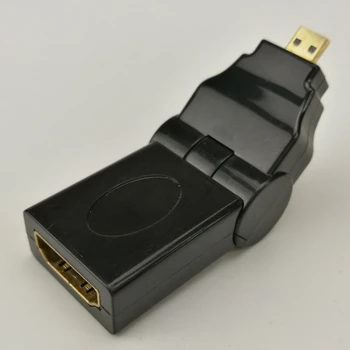 Micro HDMI Male HDMI Moterų 90 180 Laipsnių kampu, Gali Būti Koreguojama Sukasi Swivel Teisę Specialus Adapteris 30pcs/daug