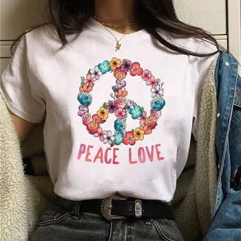 Nauja vasaros mados Mergaitė Kawaii Taikos Patinka Šunys spausdinti moteriški marškinėliai Harajuku atsitiktinis gatvės balta o-kaklo prarasti trumpomis rankovėmis Viršūnes