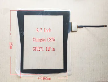9.7 Colių Capacitive Touch Ekrano skaitmeninis keitiklis Jutiklis ChangAn CS75 Honda Toyota GT9271 12Pin 229*168mm